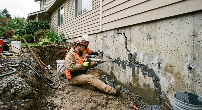 Basement Crack Repair in Canyon Lake, TX