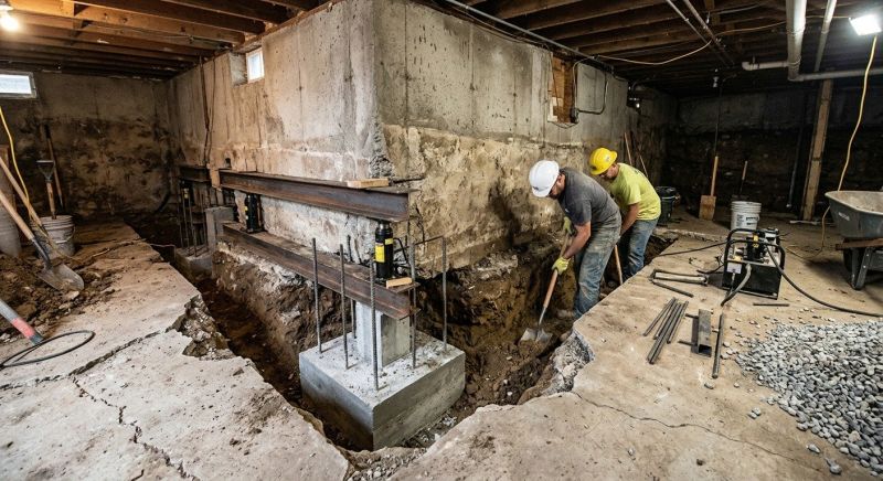 Basement Underpinning in Canyon Lake, TX