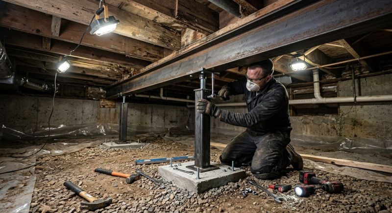 Crawlspace Structural Repair in Canyon Lake, TX