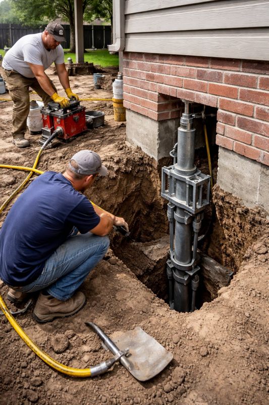 Foundation Pier Repair in Canyon Lake, TX
