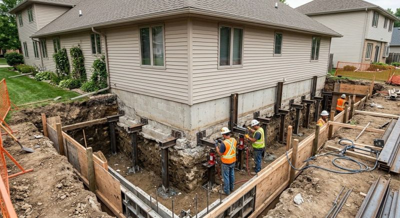 Foundation Underpinning in Canyon Lake, TX
