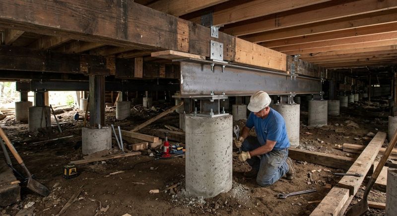 Foundation Underpinning in Canyon Lake, TX