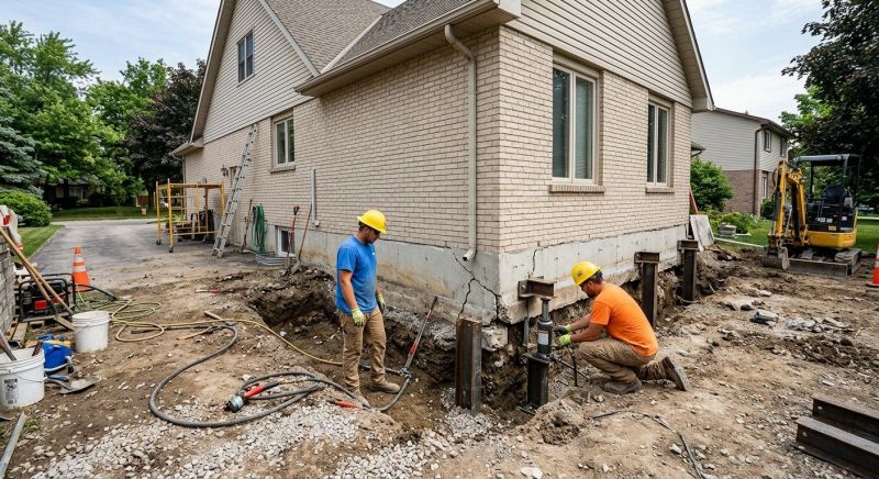 Helical Piers Installation in Canyon Lake, TX