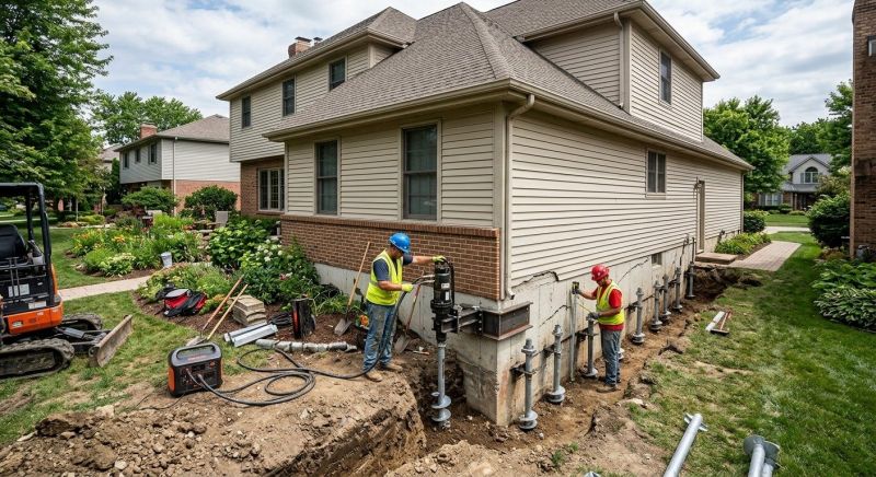 Helical Piers Installation in Canyon Lake, TX
