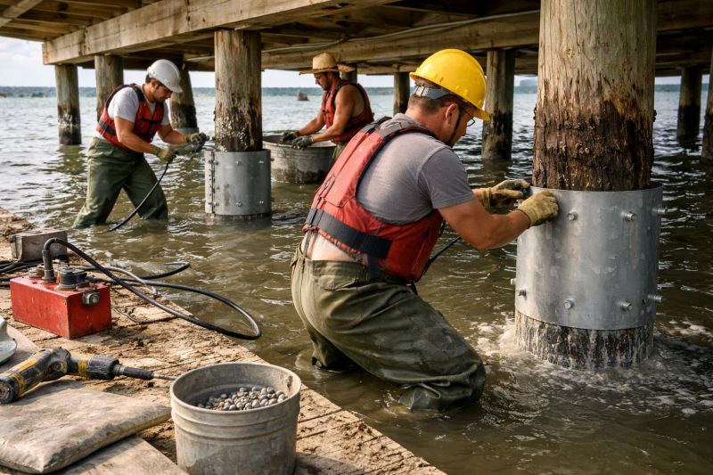 Piling Repair in Canyon Lake, TX