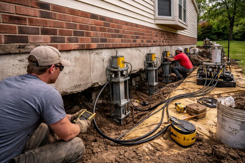 Settling Foundation Service in Canyon Lake, TX