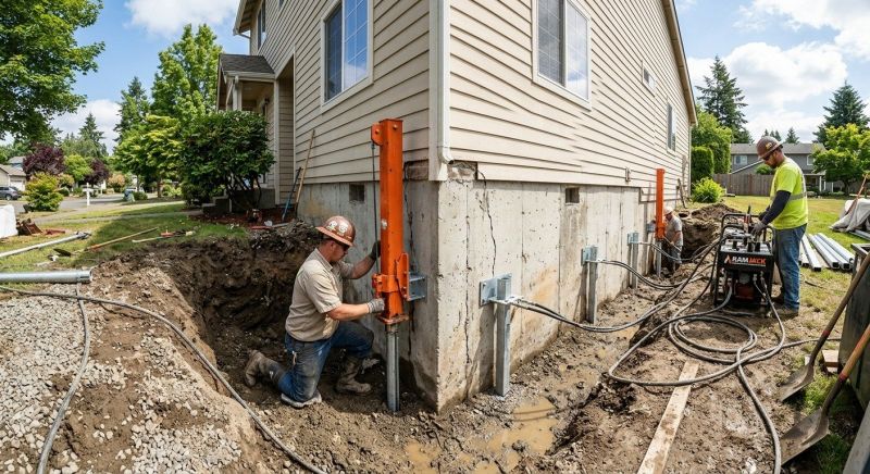 Sinking Foundation Repair in New Braunfels, TX