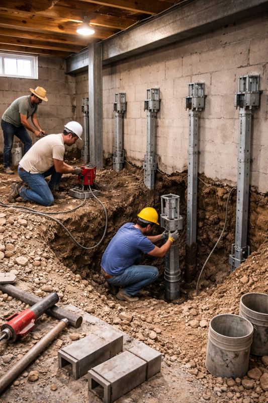 Structural Underpinning in Canyon Lake, TX